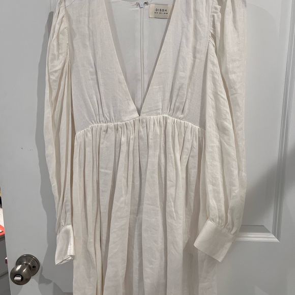 DISSH | Dresses | Dissh White Long Sleeve Dress | Poshmark